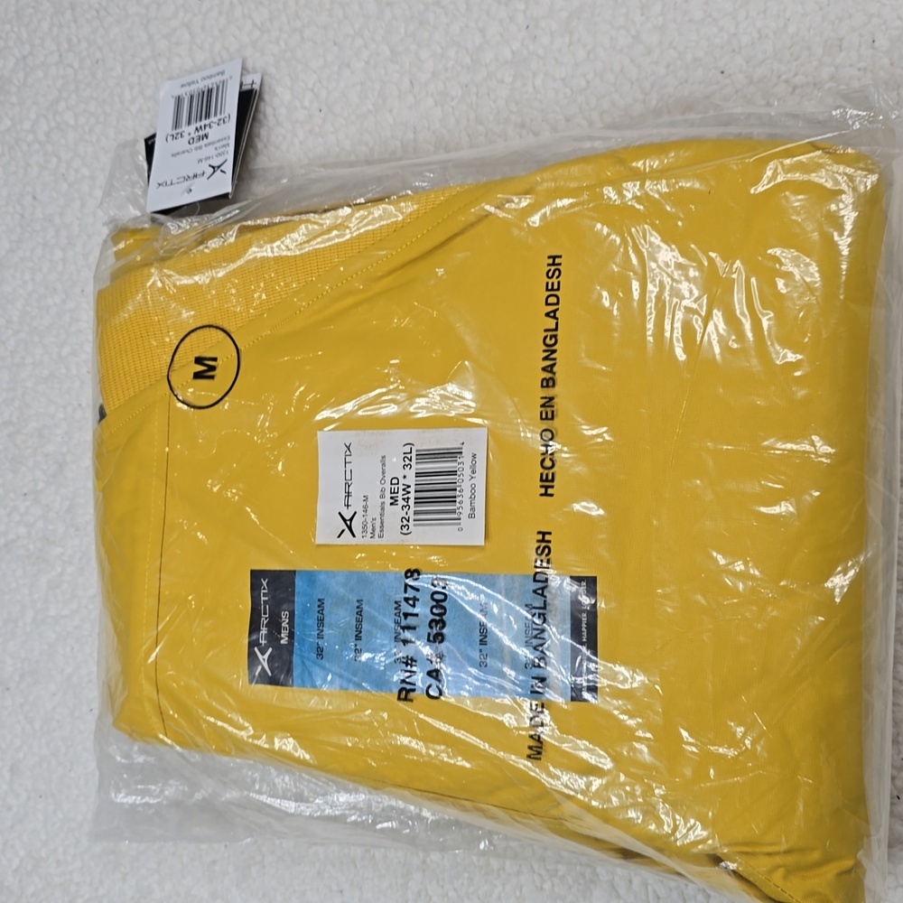 767 NWT Arctix Men's Essential Insulated Bib Overalls - 32 Inseam Size Medium - Picture 3 of 7
